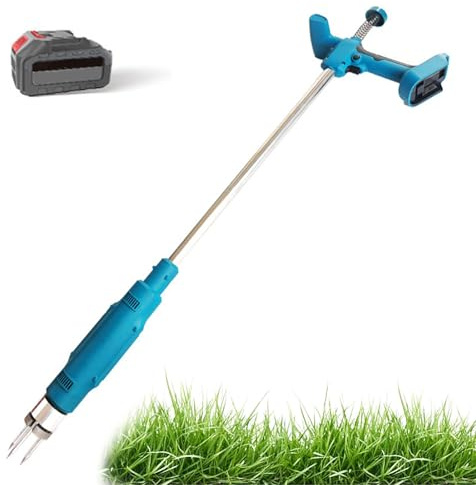 Extracteur de Mauvaises Herbes Électrique, Désherbant sans Fil, Désherbeur Efficace, Griffes Triangulaires de Haute Dureté, Poignée Ergonomique, Outil de Désherbage de Jardina 10 Batteries(1 Battery)