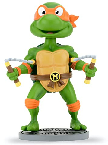 NECA Teenage Mutant Ninja Turtles (Classic) Head Knocker Michelangelo Toy Figure