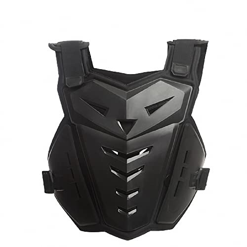 MAOTN Gilet de Protection de Moto, Armure de protéger de Pare Pierre Motocross,Respirante Plastron dorsales Poitrine Moto Protecteur,Ski de Plein air,Tenue Cross de Karting,Black,Size