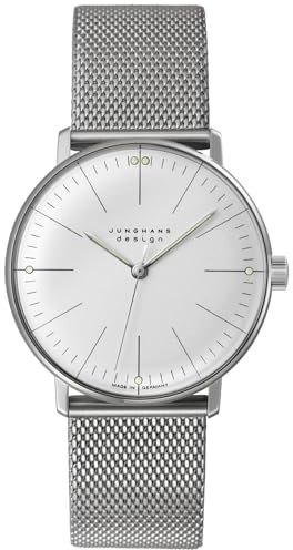 JUNGHANS max Bill Unisex-Armbanduhr Handaufzug mit Saphirglas 27/3004.46