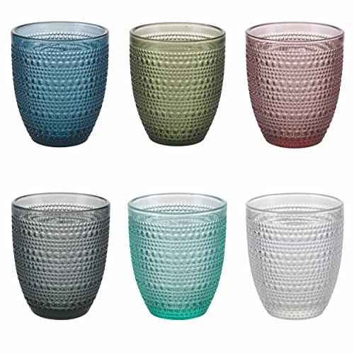 GALILEO Lot de 6 verres à eau 325 ml en verre, Rome