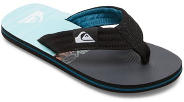 Quiksilver - Molo Layback Yt Basic Sandal pour Garçon - Black/Black/Blue - 37 EU