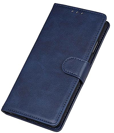 WBWONE Funda para Motorola Moto G54 5G, Carcasa Tipo Cartera de PU Cuero Premium con Soporte y Ranuras para Tarjetas - Azul
