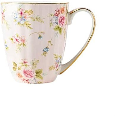 ESOUY Tazza da caffè Tazza da 400 ml con Motivo Floreale Personalizzato Tazza da Bere per la casa Tazza da caffè per Ufficio Tazza da caffè per la Colazione Tazza da tè (Colore : A)