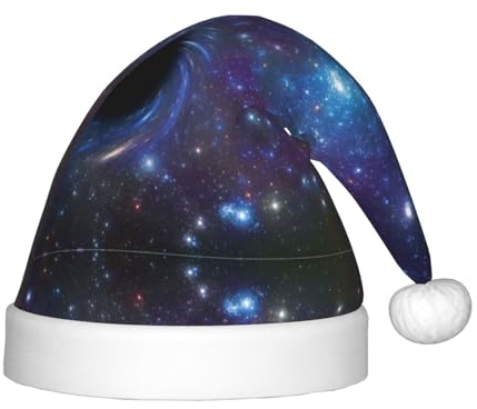 Galaxy Festliche Kinder-Weihnachtsmannmütze – eine bequeme, bedruckte Weihnachtsmütze, ideal für Neujahr und festliche Feiertagsfeiern