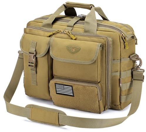 Stypos Tactical Messenger Bag, Tactical Briefcase for Man Military Laptop Bag 15.6/17.3 Inch Messenger Shoulder Bag