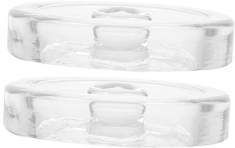 AUTSUPPL 2stücke Glas Fermentiergewichte Für Einmachgläser Wiederverwendbare Transparente Gärsteine Mit Griff Für Sicheres Fermentieren Von Gemüse Und Kräutern Für Sauerkraut Und