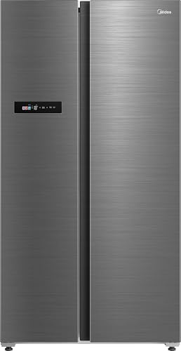 Midea American Fridge Freezer - Inox - C Rated