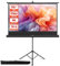 VEVOR Schermo per Proiettore con Supporto, Schermo per Videoproiettore per Interni ed Esterni, 16:9 4K HD Antirughe, Portatile, con Treppiede e Borsa per Trasporto, per Film, Presentazioni in Ufficio