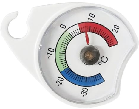 JECOMPRIS Termometro Analogico per Frigorifero e Congelatore Portatile Alta Precisione per Alimenti Strumento Misurazione Temperatura per Cucina e Conservazione Compatto e Affidabile