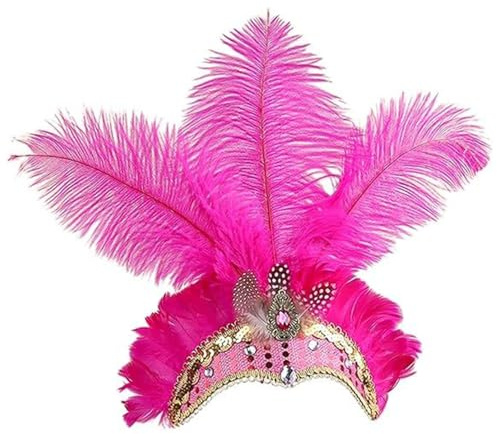 Générique Showgirl huvudtillbehör för kvinnor | Fascinator pannband showgirls och artister, vintage retro design huvudbonad - för festliga tillfällen festival karneval möte bröllop maskerad