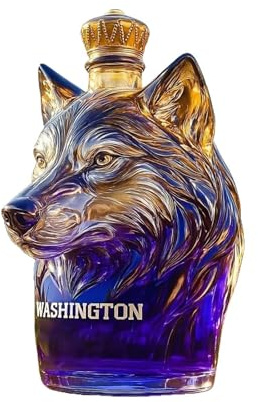 Botella de whisky - 750 ml decoración de casa de animales en vidrio, decantador para bebidas alcohólicas para perros, decoraciones de bar | Elegante decantador de brandy de bourbon vodka bourbon
