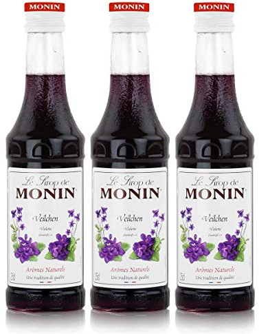 Monin Sirup Veilchen 0,25 l, 3er Pack