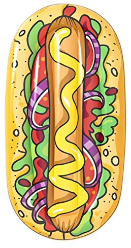 Bestway 43248 Materassino gonfiabile a forma di hot dog