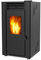 SUPRA ORPHÉE 8 NOIR Pelletofen, 8 kW, hoher Wirkungsgrad, Fassungsvermögen 15 kg, Reinigungssystem, Reichweite bis zu 22 Stunden, schwarz