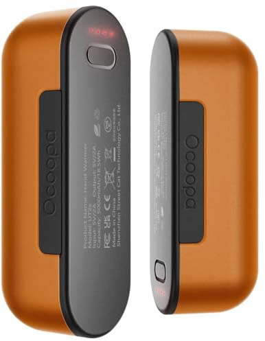 OCOOPA Elektrischer Handwärmer, 10000 mAh Split-Magnetic 2er-Pack, 4 Heizmodi, Schnelleres Aufheizen, USB Powerbank für Outdoor im Winter, UT2s (MagTwins)