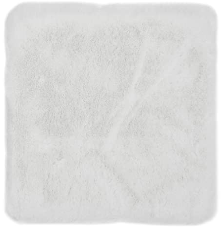 -LUXOR- living Sitzkissen Coste - Kunstfell Stuhlauflage als Deko Wohnzimmer oder Stuhlkissen - gemütliches Sitzkissen Stuhl Dekokissen 40 x 40 cm eckig weiß 1 Stück