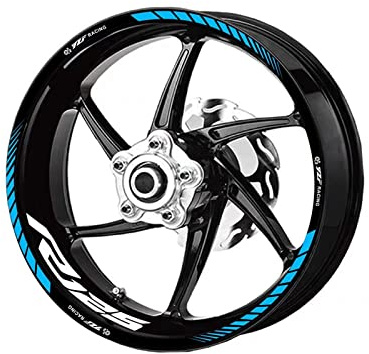 Felgenband Motorrad-Aufkleber Für Vorder- Und Hinterradnabe, Verbesserte Dekoration, Reflektierende Aufkleber Für Die Felge Für Yamaha YZF R125(Color:4)