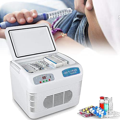 JMorCO Frigo Portatile per insulina da 12 l per medicinali Mini Frigorifero Elettrico Intelligente Borsa Termica Termostato USB Adatto per Viaggi/Interferone/Conservazione di medicinali