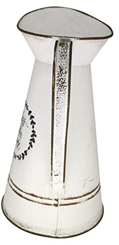 Didiseaon Pastoral Style Flowerpot for Flower Arrangement Decorative Vase Artistic Design Suitable for Home Decor White Made of Material