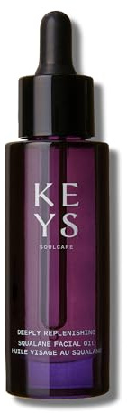 Keys Soulcare Deeply Replenishing Squalane Facial Oil, Hydrates Skin Overnight for a Radiant, Glowing Complexion, Vegan, Cruelty Free, 1.01 Fl Oz
