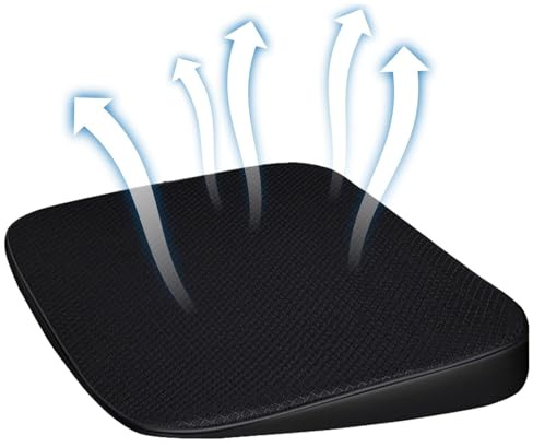 Meindin Cuscino per seggiolino auto | Cuscino per seggiolino auto a cuneo rialzato, cuscino per sedia – Migliorata visione di guida, traspirante, per auto per persone basse, donne uomini