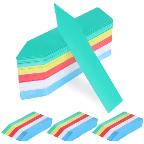 Lot de 400 étiquettes pour plantes - En plastique - Étiquettes de jardin - Étiquettes pour semis - Herbe - Légumes - Fleurs en pot