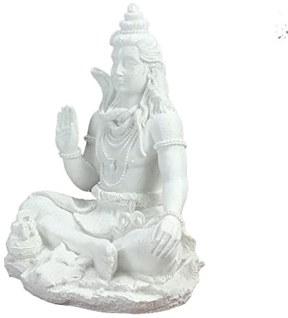 JOSUR Statue des Hindu-Gottes Shiva, Steinfigur, 20 cm, Shiva-Statuen, Ganesha, Vishnu-Buddha-Figur, Heimdekoration, Zimmer, Büro, Dekoration, Indien, Religion, Feng Shui, Kunsthandwerk(10x8x14CM)