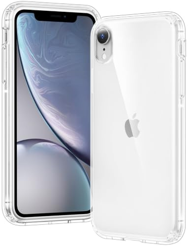Voyahülle Clear Case for iPhone XR, Ultra Thin, Shockproof TPU Cover, Anti-Yellowing, Crystal Clear, Phone Case for Apple iPhone XR - Clear