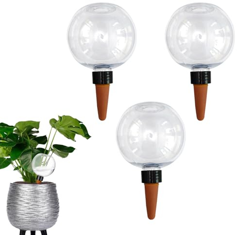 3 Stück Bewässerungskugeln Für Pflanzen, 500ml Pflanzenbewässerung Indoor/Outdoor, Automatische Pflanzenbewässerung Bewässerungsgerät,selbstbewässerung Für Balkon Im Innenbereich Im Freien Zu Hause