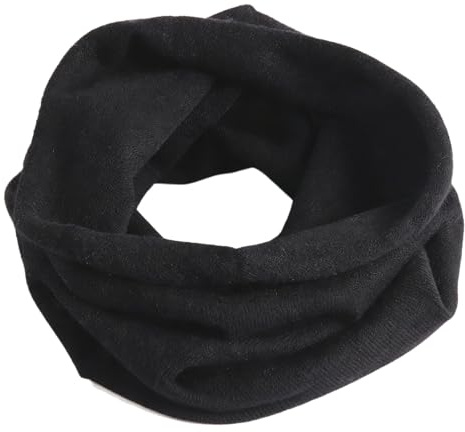 YWTAENOH Cashmere Knitted Loop Scarf Warmer Cold Weather Neck Gaiter Soft Chunky Scarf for Men and Women
