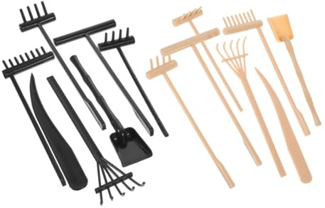 TOYANDONA 14pièces Râteaux de Jardin Zen pour Table à Sable Outils de Loisirs Créatifs et Ameublement pour Jardin Sec ou Zen
