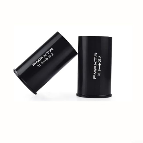 Bulevisiter Aluminum Alloy Seat Post Reducer Sleeve 27.2mm to 25.4mm for Frame Seat Tube Compatibility with Smaller Diameter Seatposts(30.8-27.2)