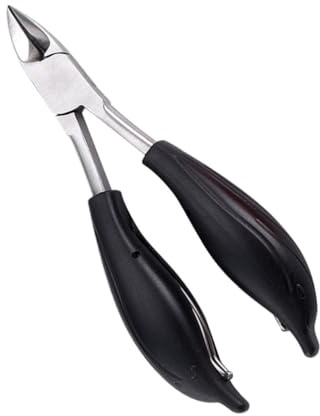 PRETYZOOM Edelstahl Nagelzange mit Doppel feder Ergonomischer Pp griff Robuste Nagelknipser für Dicke und Eingewachsene Fingernägel Präzise und Komfortable Maniküre für Zuhause und Salon