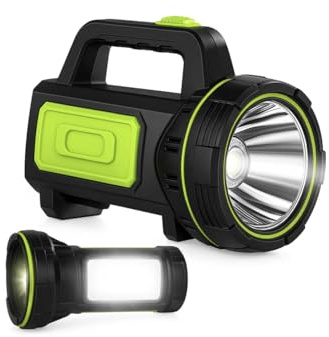 AQIRI Ultra-Bright LED Rechargeable Torch – 1000LM Handheld Flashlight 1200mAh, 2 Modes, Compact & Waterproof (IPX5) – Perfect for Camping, Outdoor Activities & Emergency Use