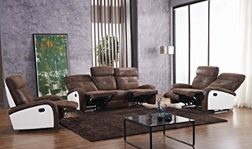 Microfaser Schlafsofas Relaxsofas Relaxsessel Fernsehsofas 5130-3+2+1-PU