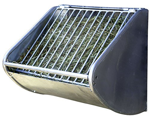 Kerbl Futtersparraufe (hochwertige, stabile Futtersparraufe zur Wandmontage, für langsames Fressen, Raufe für Pferde) 32706