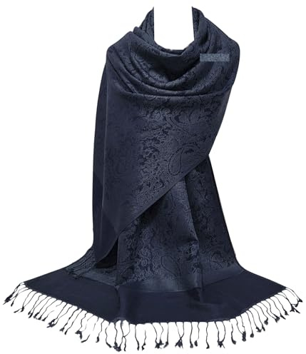 GFM Wickelschal, Pashmina-Stil, florales Paisley-Muster (P093)