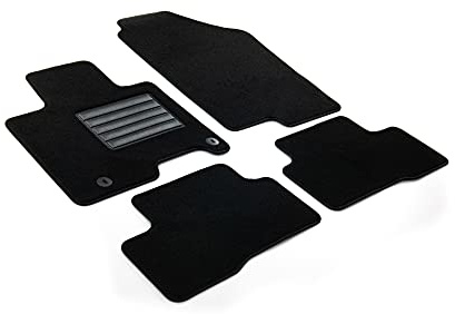 MDM SP-9197 Fußmatten Velours Autoteppich passend für Hyundai Tucson III Hybrid & Plug-in Hybrid 2021> / Kia Sportage V (NQ5) Hybrid & Plug-in Hybrid 12.2021>, black