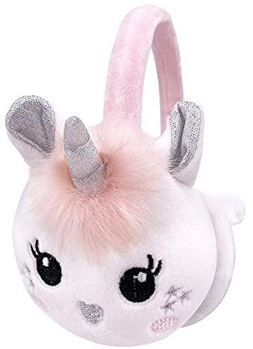 Gifts Treat Cache-oreilles pour Filles Les Enfants Mignon Licorne Réglable Cache-oreilles (Mignon Licorne, S)