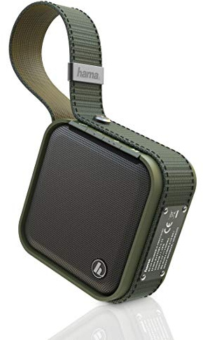 Hama Bluetooth Lautsprecher, Wasserdicht (Tragbare Music Box, Kabelloser Mini Bluetooth Speaker, Robuste Festival Musikbox, Multi-Connect Speaker, USB) Oliv-grün