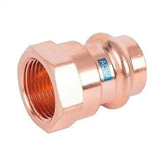 Pressfittings Kupfer V Konturen Alle Varianten Trinkwasser Gas Heizung (Übergang IG, 22x3/4)