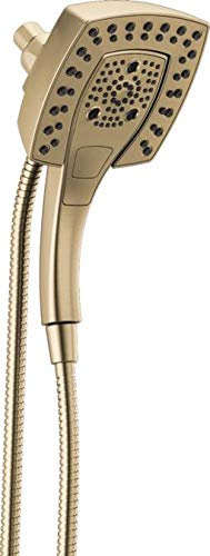 5-Spray In2ition 2-in-1 Dual Hand Held Shower Head with Hose, Magnetic Docking Handheld Shower Head, Champagne Bronze
