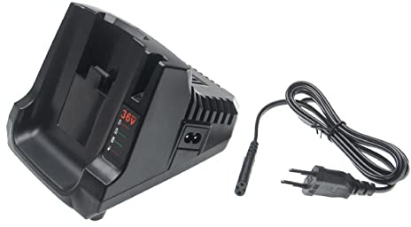 vhbw caricabatterie 36.0 compatibile con Black & Decker MST1014, MST2118, NST1118, TC220 batterie Li-Ion di attrezzi