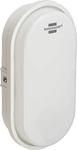 Brennenstuhl foco LED de pared/Foco ovalado LED de 15W (1680lm, 4000K, IP65, para interiores o exteriores, lámpara montable en pared o techo)