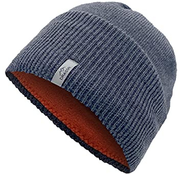 DRASSN Mütze Damen und Herren Moosbach - Klassische warme Mütze Unisex mit Fleece innen - nachhaltige Wintermütze durch recycelte Materialien - weich durch Merino Wolle - Stretchy