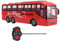 Fansheng Remote Control Bus Toy for Kids, 1/30 Scale RC Vehicle with Remote Control for Toddlers, Pretend Play Bus Driver Traffic Role Playing Toys, Birthday Gift for Boys & Girls (Red Travel)