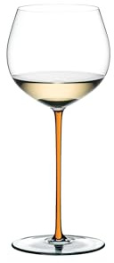 RIEDEL Fatto A Mano Im Eichenfass gereifter Chardonnay - Orange - Einzelpackung, Weinglas, Kristallglas, Spülmaschinenfest - 4900/97O