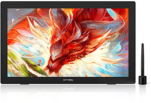 XPPen Artist24 Tablet de Dibujo FHD con Pantalla - Pantalla de Dibujo 23,8 2K Pantalla de lápiz Completamente laminada con 8192 Niveles de presión y bolígrafo sin batería, Soporte Ajustable para