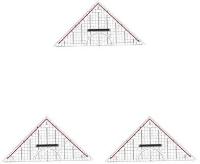 3 set Multifunktions Dreieckslineal Anreißdreieck Lineale Werkzeuge 45/90 grad